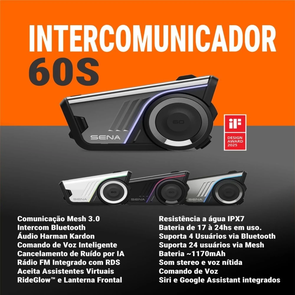 Intercomunicador SENA 60 S Dual