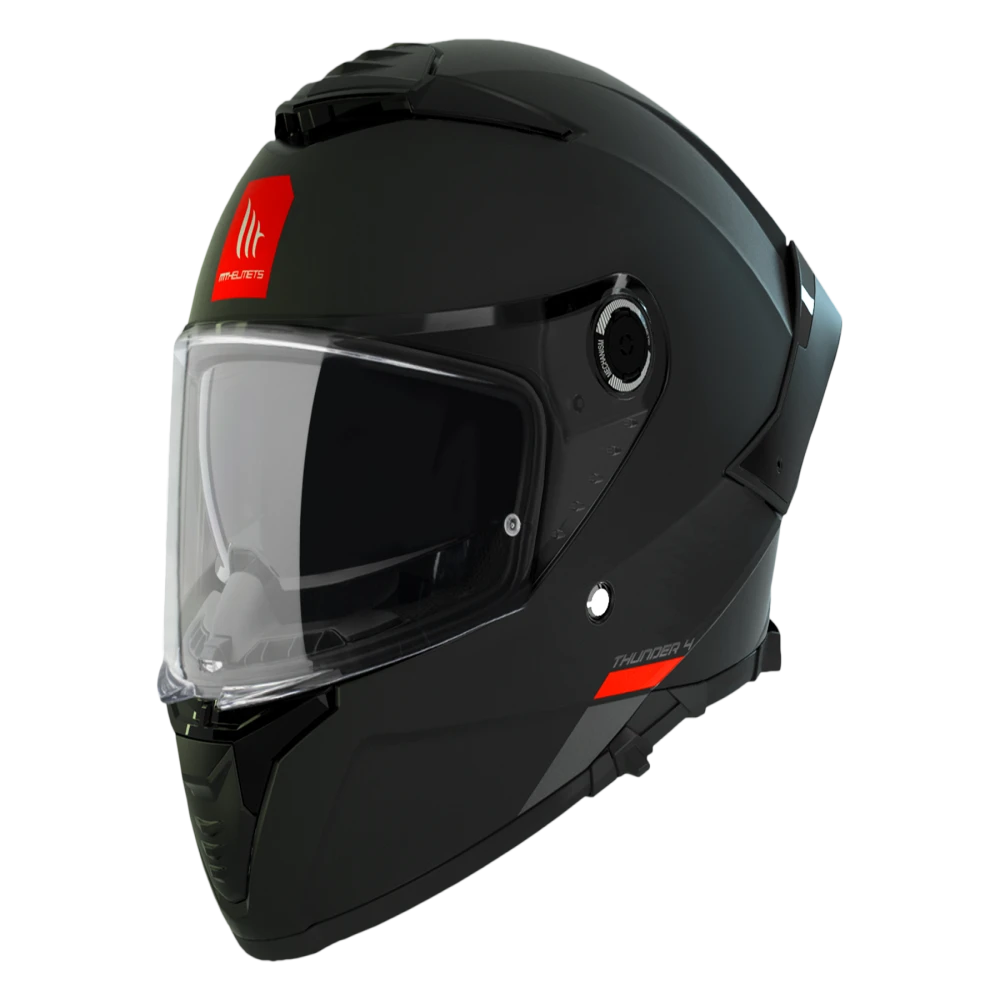 CAPACETE MT THUNDER 4 PRETO FOSCO